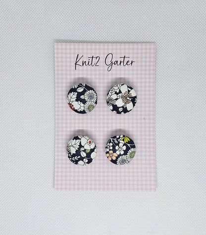 Liberty fabric buttons 18mm